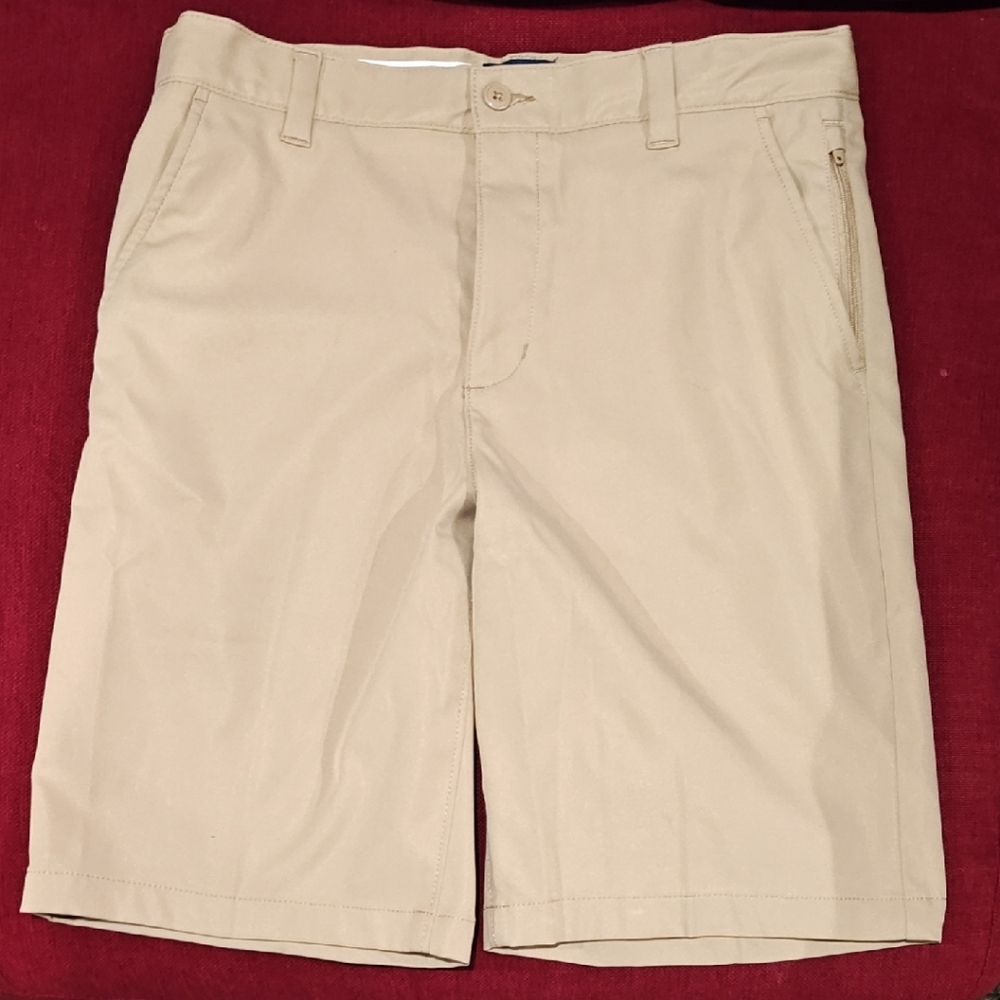 Lands' End Boys Active Performance Chino Tan Shorts